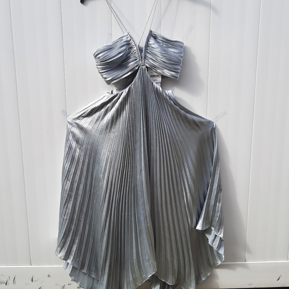 Revolve Collection AIIFOS Pleated Cutout Evie Dress